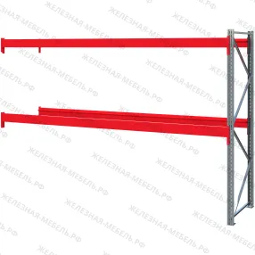 дополнительная секция стеллаж грузовой стсм 2500х3600х1000 (2 яруса)