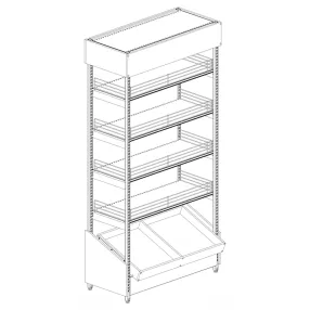 стеллаж-экспозитор алкогольный пристенный