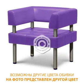 диван-кресло одноместный до-8/1 (кожзам эконом белый)