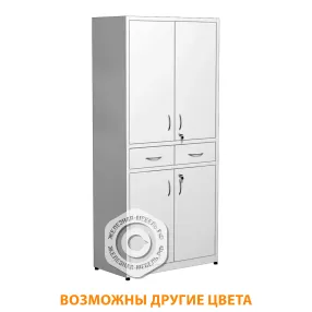 шкаф металлический для медикаментов, с ящиками шдм-2.1 (белый)