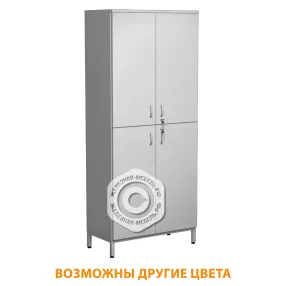 шкаф лабораторный шл-4 (корпус лдсп серый, каркас серый)