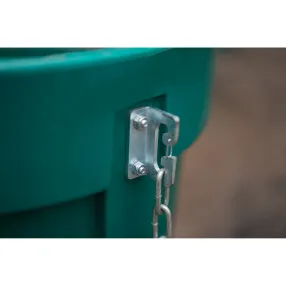 секция мусоросброса приемная (усиленная) зеленая, с цепями