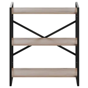 полка навесная gutta 780х690х250 (3 яруса) каркас чёрный, настил эвок