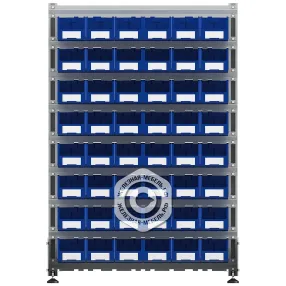 стеллаж для пластиковых лотков sortex двухсторонний 1500x1000x800.02