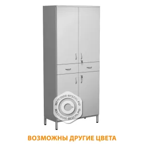 шкаф лабораторный шл-6 (корпус лдсп серый, каркас серый)