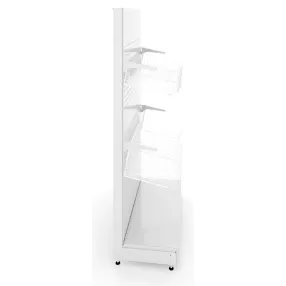 стеллаж торговый пристенный с навесными корзинами 50 серия