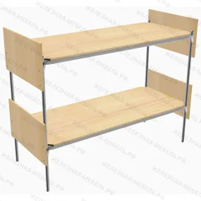 кровать двухъярусная «комбинированная-2» к632л ложе 1900х900, закруглённое, лдсп 5 перемычек