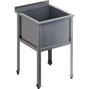 ванна моечная односекционная с бортом вмс-1/5-б-эк