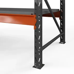 стеллаж оптима 2500х2500х785 (5 ярусов, настил металл)