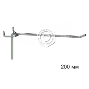 крючок на торговую панель одинарный без ценникодержателя