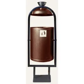 парковая урна «рубин 20 с крышкой и пепельницей»