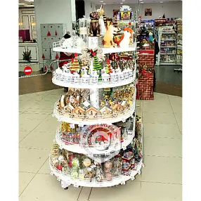 стеллаж торговый торцевой полукруглый 50 серия