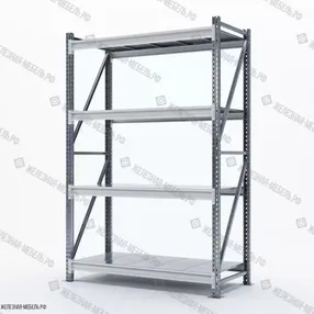стеллаж сфм 2000х1250х600 (4 яруса с настилом) цинк