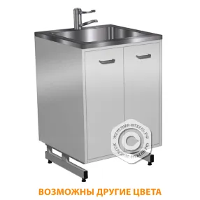 стол-мойка стм-201 «премиум» 500 (корпус металл серый, каркас серый)