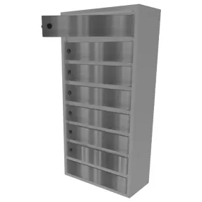 почтовый ящик «орион м» с дверцами из нержавеющей стали 7 секций