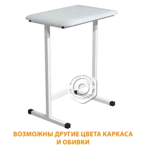 стол для инъекций (для забора крови) смр (кожзам эконом белый, каркас белый)