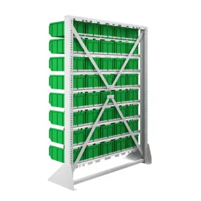 стеллаж с пластиковыми ящиками c1 00-00-08