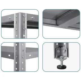 стеллаж полочный сплб «base» 1600х1500х400 (полка-решетка 5 шт.)