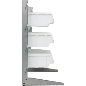 настольный органайзер-стеллаж мини №3 (белые ящики)