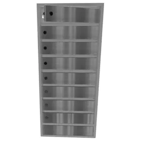 почтовый ящик «орион м» с дверцами из нержавеющей стали 8 секций