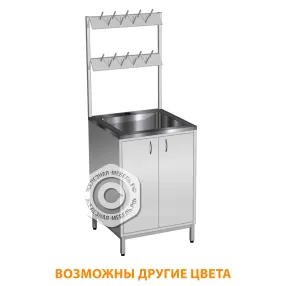 стол-мойка стм-101/1 «стандарт» (корпус металл серый, каркас серый)