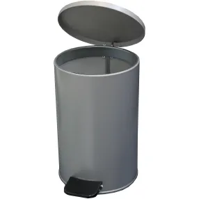урна с педалью 10л (серый металлик)