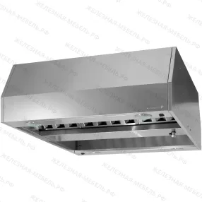 зонт приточно-вытяжной закрытый зпзб 400х1500х1600 «base» островной (к-т светильников)