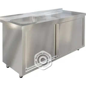 стол производственный купе спзк1м-17/6-бл с моечной ванной