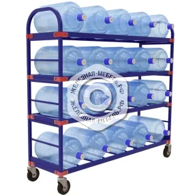 стеллаж передвижной для 19-литровых бутылей с водой тсвд-20