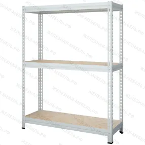 стеллаж титан мс-т 2000х1855х635 (3 яруса, настил фанера)