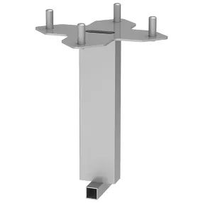 закладная для съемной стойки по-1 крест