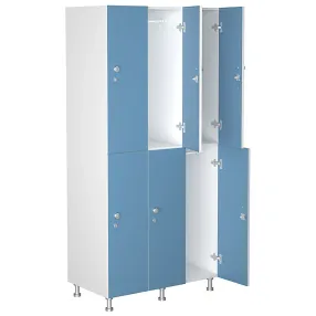 шкаф для раздевалок wl 32-90 голубой/белый