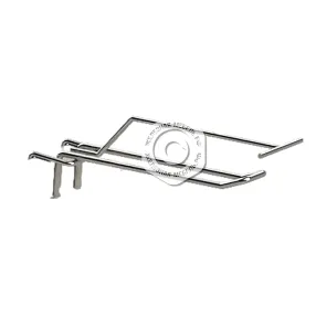 крючок на торговую панель без кронштейна двойной с ценникодержателем