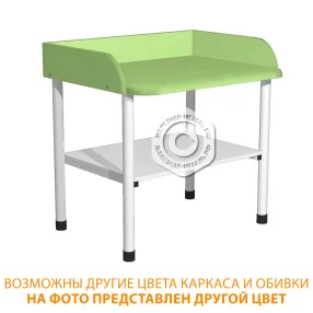 стол пеленальный сппм-1 (кожзам эконом белый, каркас белый)