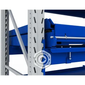 стеллаж с выкатными платформами s-heavy 1000/900 (2 яруса хранения)