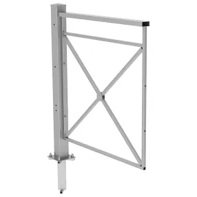 ограждение пешеходное по-1 секция тип 2 укороченная, стойка 80х80 съемная, порошковая окраска