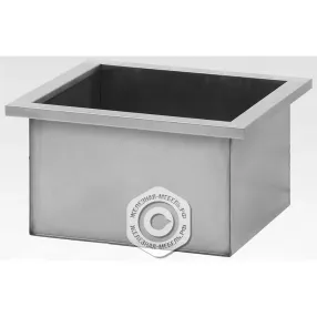 ванна моечная вмсн 530 (530х530х860) «norma inox», 1 м/о 430х430х300 (ножка проф., тр. 40х40)