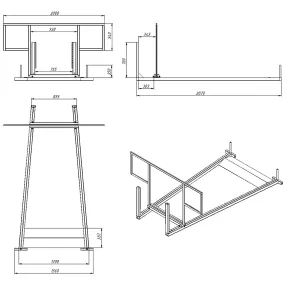 кронштейн для мусоросбросов, установка на крышу