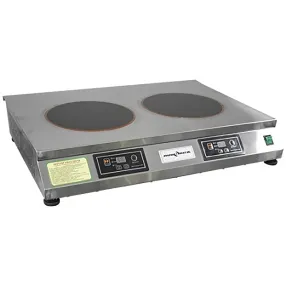 плита индукционная настольная пэи-20-15-с с сенсорной панелью (450х700х120, 2 конф. 3квт, 220в)