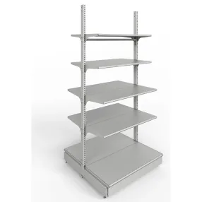 стеллаж торговый островной без стенок 25 серия