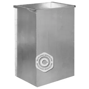 бак тумбы-урны для фудкорта тдфр 750х360х525 «retail», нерж. сталь