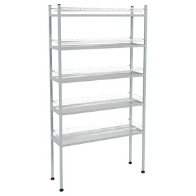 стеллаж для стаканов эконом скск-5кэ (сетки хром., каркас окраш) 1680х895х270 мм