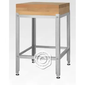 подставка для рубки мяса пдмн - 500х500х800 «norma inox»