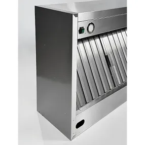 зонт вытяжной пристенный звпкп-17/10 с подсветкой