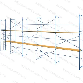 леса рамные строительные лрс-40 6х15 м (2 яруса с настилом)