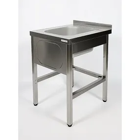 ванна моечная односекционная цельнотянутая с бортом вмц-1/5/6-б