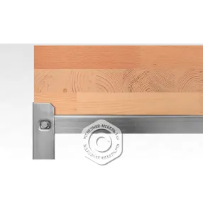 подставка для рубки мяса пдмн - 500х500х800 «norma inox»