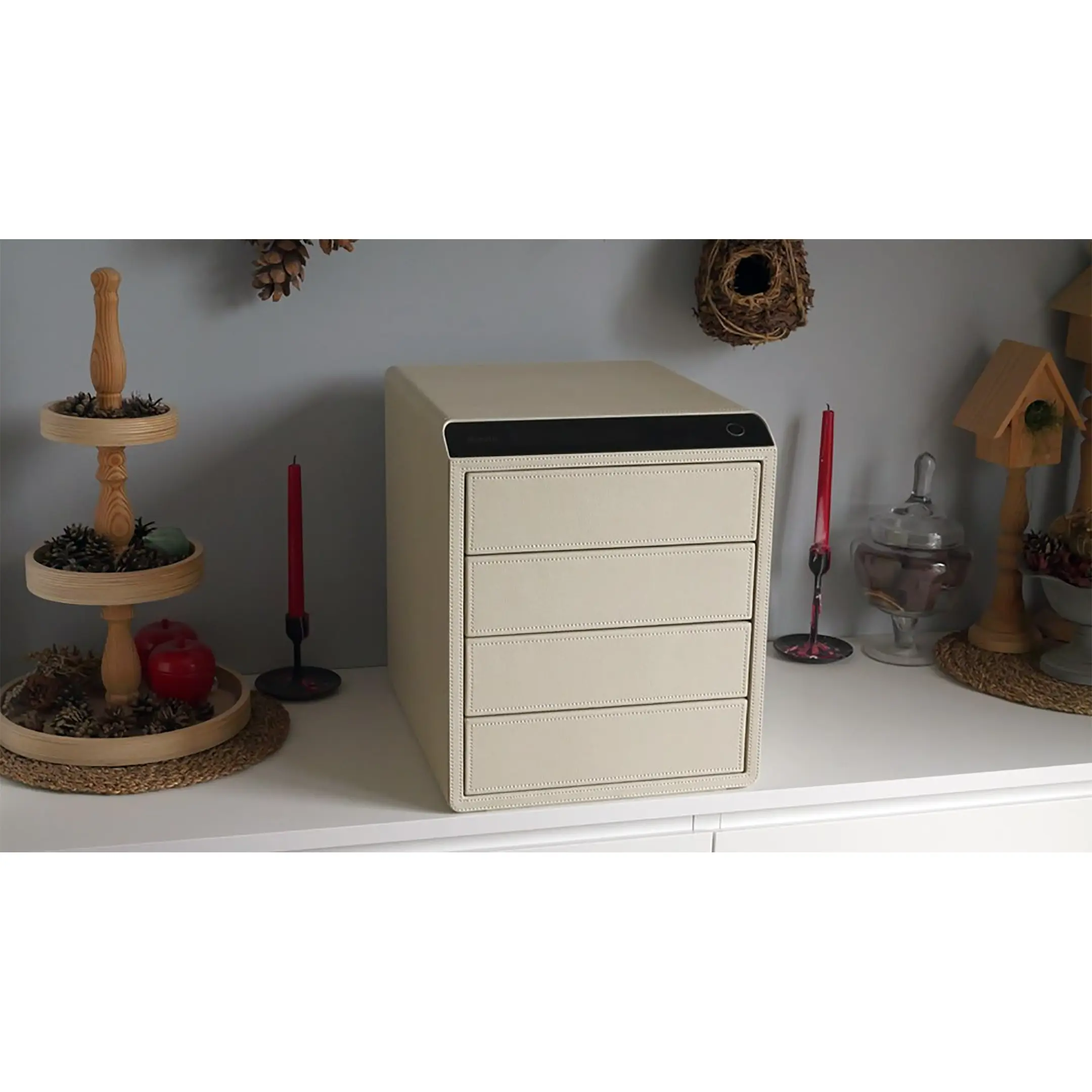 сейф мебельный klesto smart js4 слоновая кость