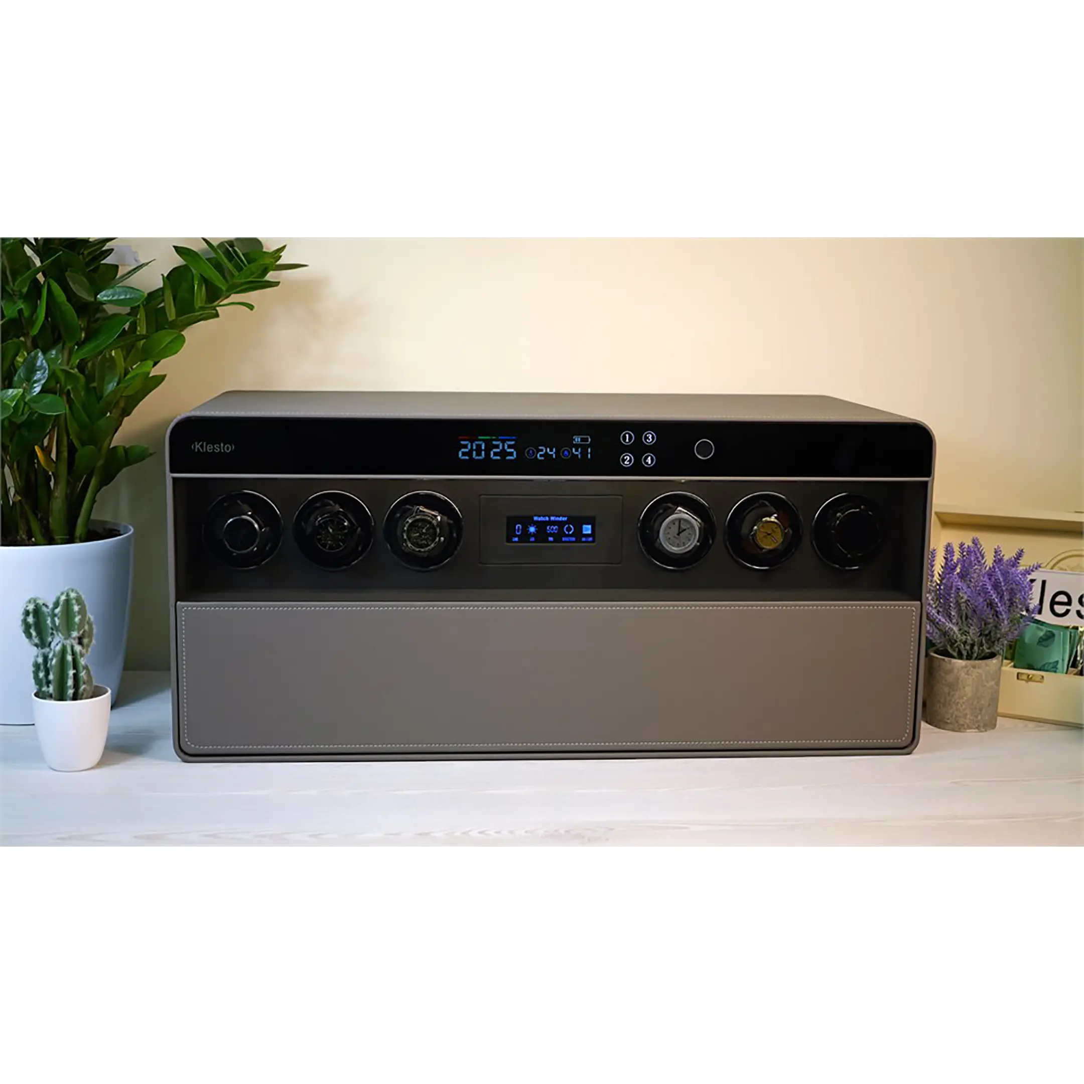 сейф мебельный klesto smart jsm6 дымчатый серый